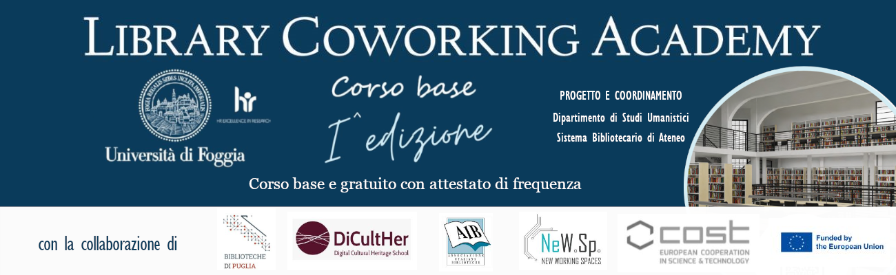 I^ edizione del Corso base Library Coworking Academy