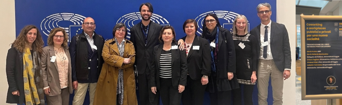 Una delegazione delle biblioteche Unifg a Bruxelles per parlare di coworking