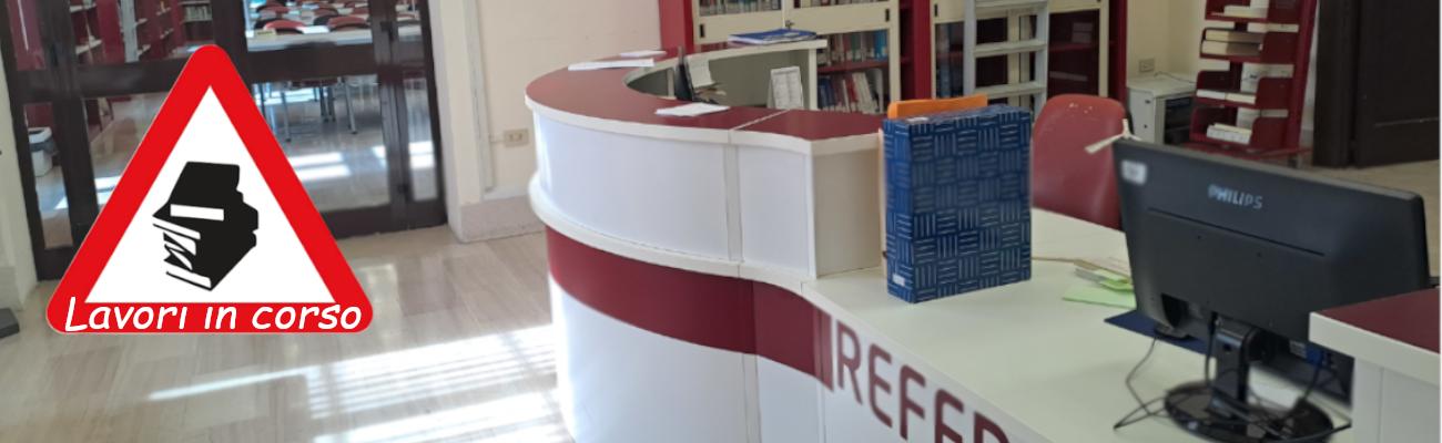 Lavori di manutenzione presso il Reference della Biblioteca Giuridica